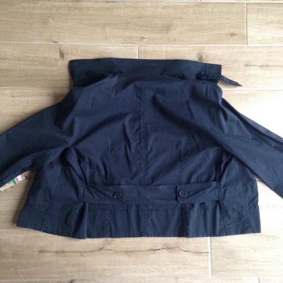 NWT PureDKNY Navy Cropped Jacket - Picture 2 of 6